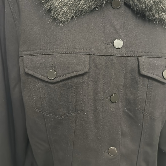 Liverpool black Ponte fabric for trimmed jacket size large - Picture 3 of 8